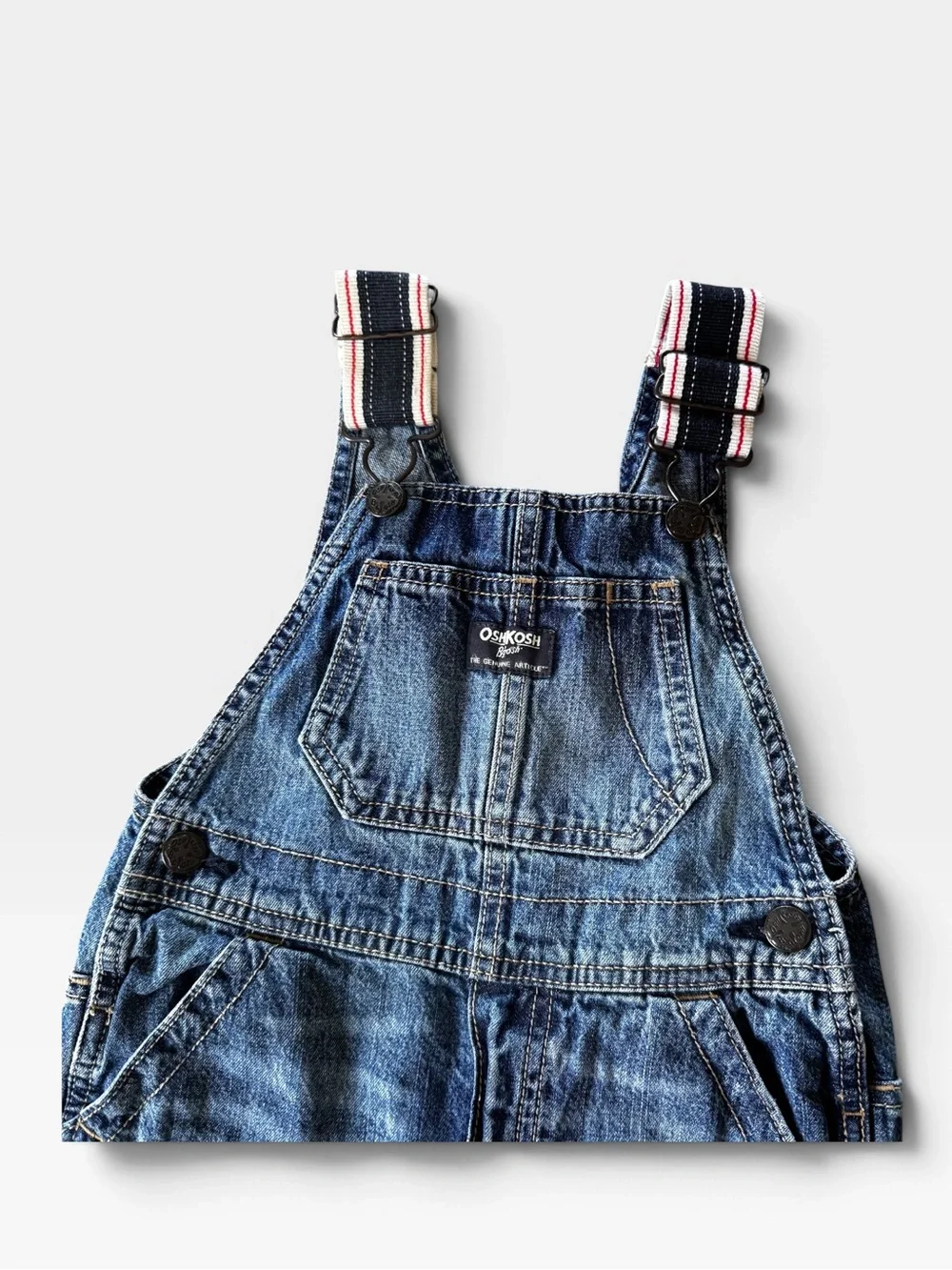 OshKosh Blue Denim Jean Kids Overalls Boys 3T